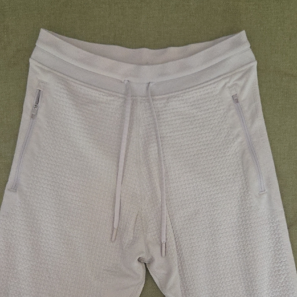 Lululemon Athletica Cream Textured Joggers